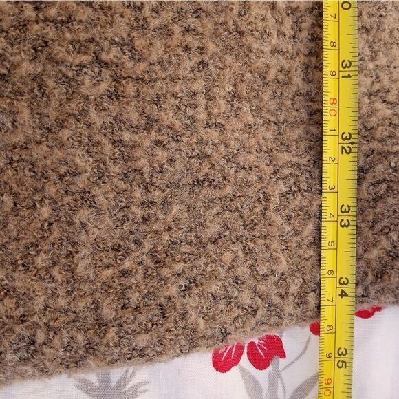 Hers& Mine M/L Dolman Sleeve Beige Pockets Knitted Opened Cardigan - Picture 5 of 7